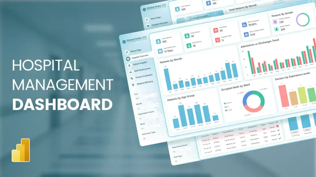 Hospital Management Dashboard Power BI